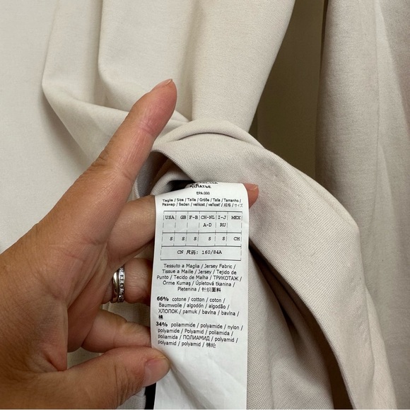 MAXMARA LEISURE Label-cut Trento Jersey Turtleneck Long Sleeve Dress.Size: S New - Picture 16 of 16